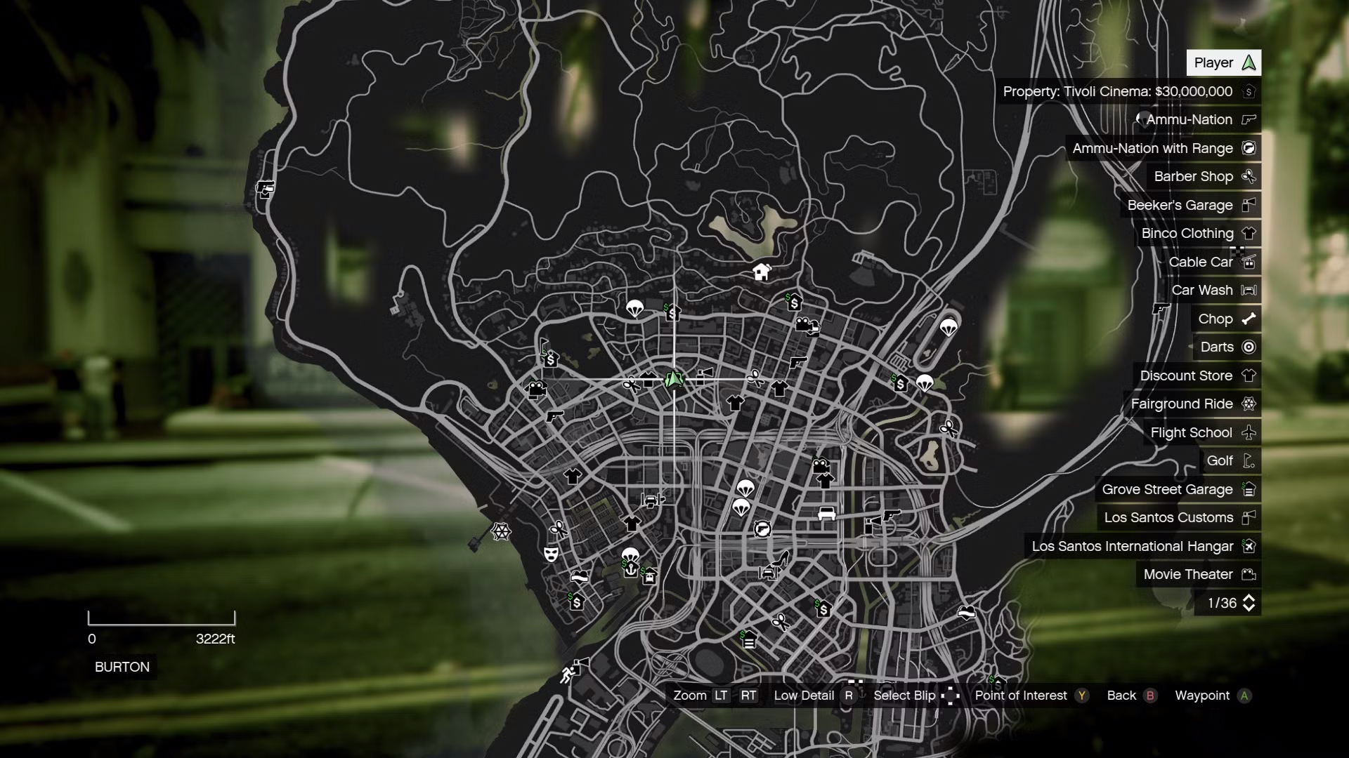 Mapa policji Rockford Hills w GTA 5