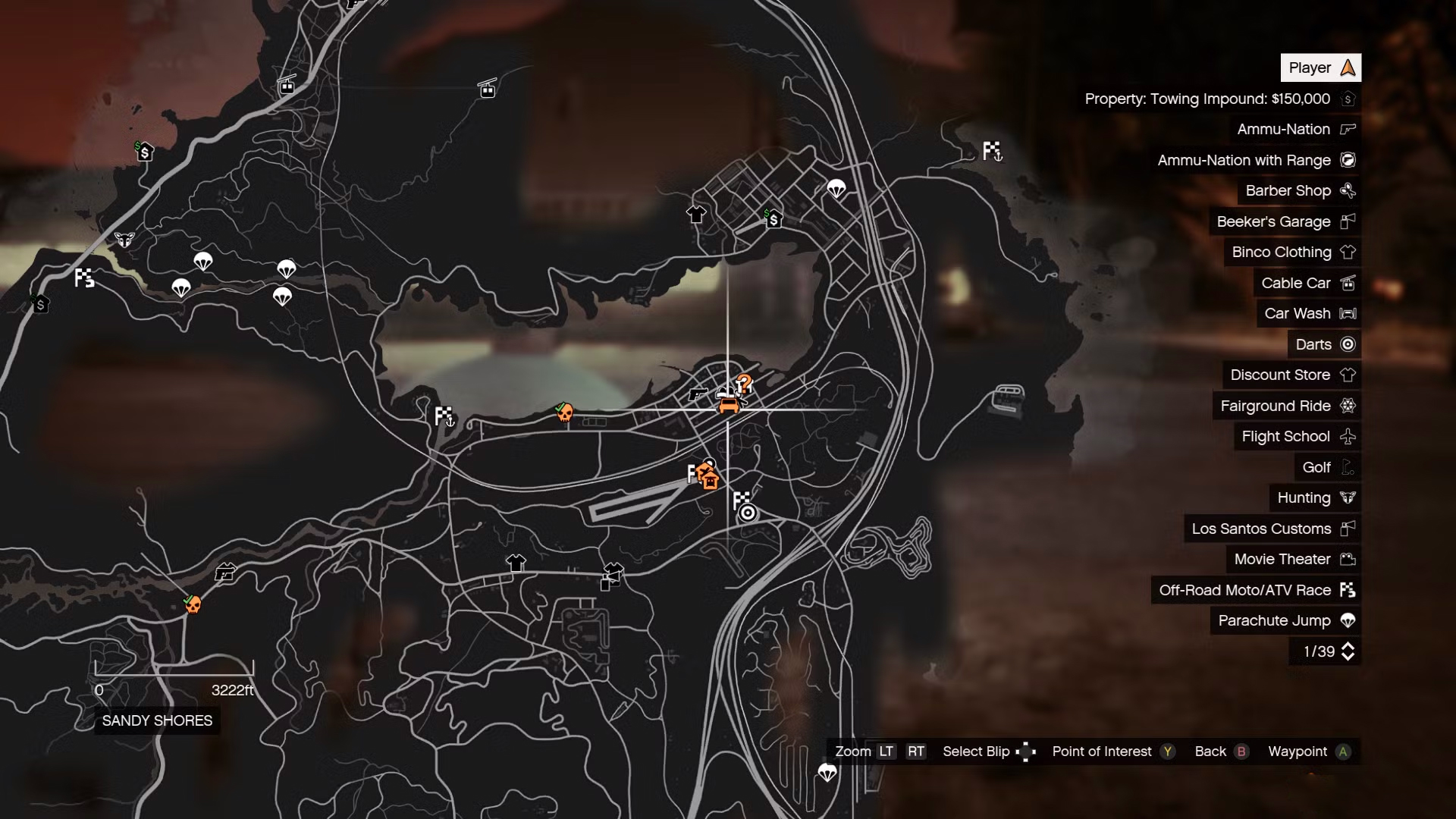 Mapa posterunku policji Sandy Shores gta 5